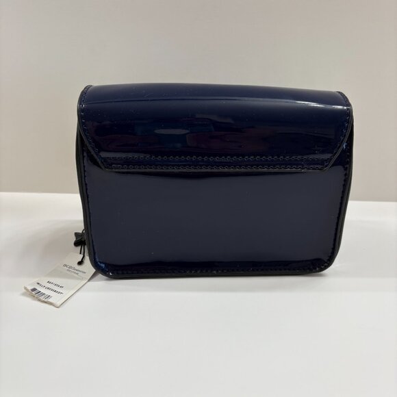 BCBG Generation - Milly Navy Blue Crossbody Bag Purse- Vegan Patent Leather - NW - Picture 3 of 9